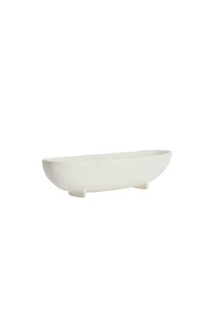 Dish on base 38x15x9 cm ROSANA cream