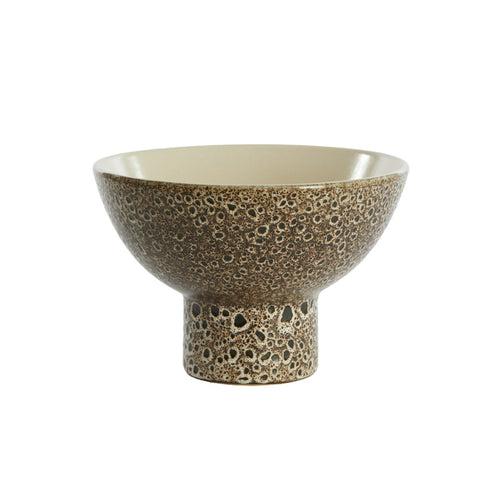 Kavala Cream & Black Dish On Base (31.5 cm)