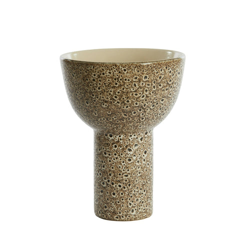 Kavala Cream Black Dish On Base (33.5 cm)