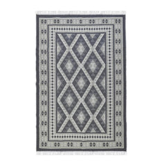 Grey Fabric Rug