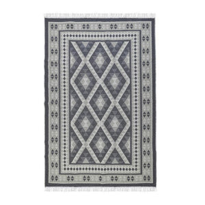 Grey Fabric Rug