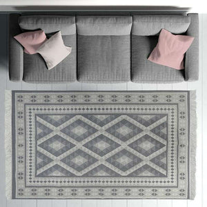 Grey Fabric Rug