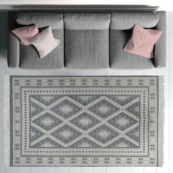 Grey Fabric Rug