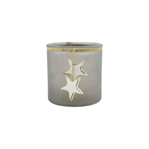 Frosted Candle Holder (12cm)