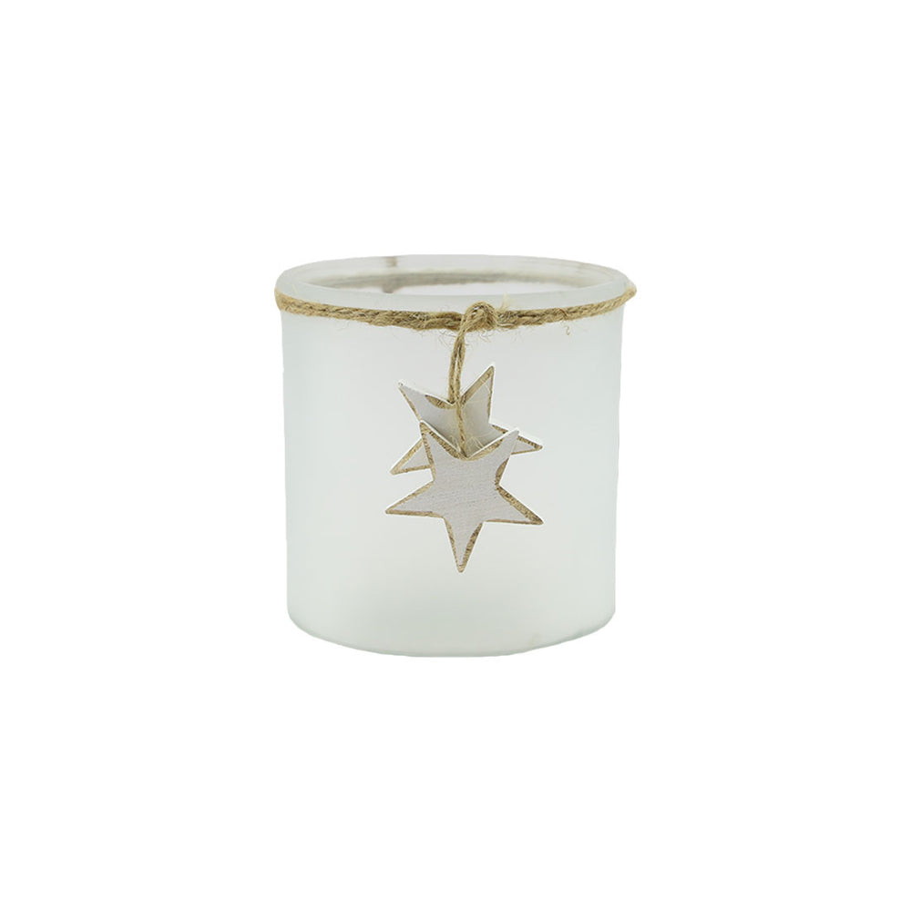 Frosted Candle Holder (12cm)