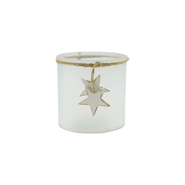 Frosted Candle Holder (12cm)