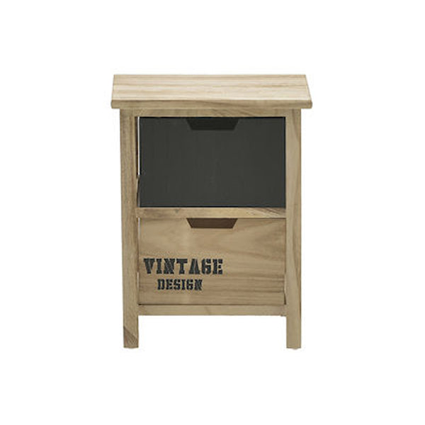 Natural Black Wooden Cabinet (44 cm)