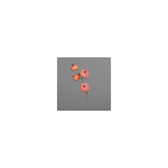 Pumpkin branch with four fruits, 63 cm, orange, 16/96