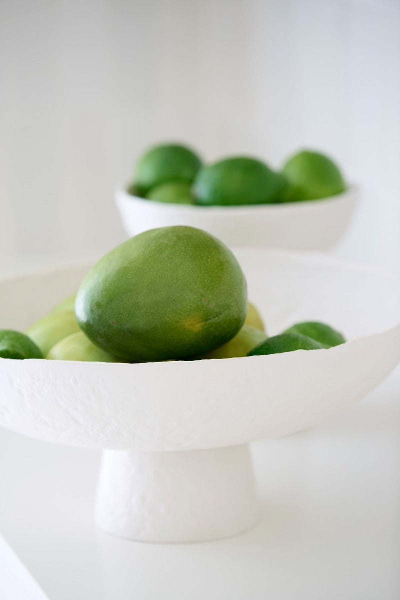 Ota Cream Dish On Base (34 cm)