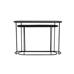 Bocov Antique Lead Black Console S/2 (118cm)