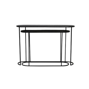 Bocov Antique Lead Black Console S/2 (118cm)
