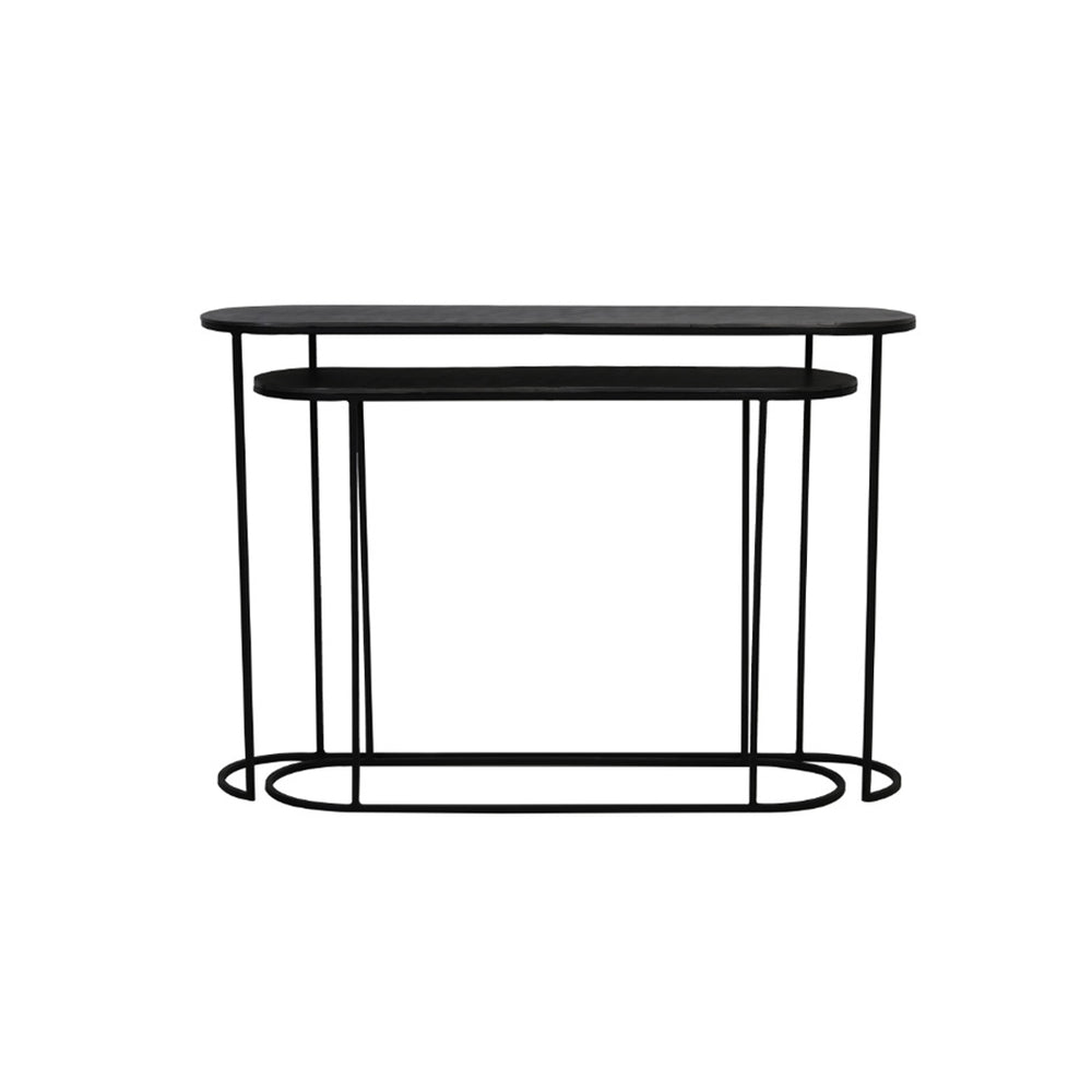 Bocov Antique Lead Black Console S/2 (120 cm)