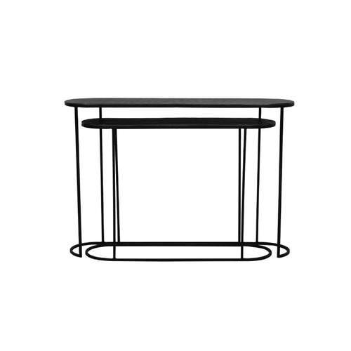 Bocov Antique Lead Black Console S/2 (120 cm)