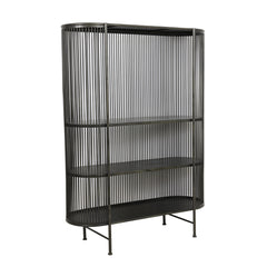 Yinthe Black Open Cabinet (161 cm)