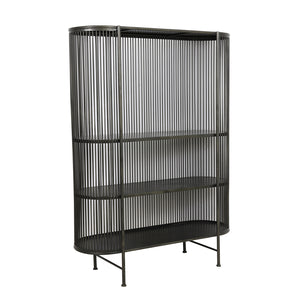 Yinthe Black Open Cabinet (161 cm)