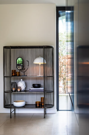 Yinthe Black Open Cabinet (161 cm)