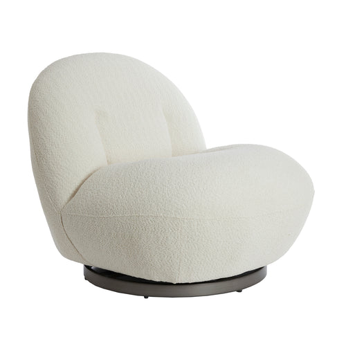 Gumaca Boucle Cream Chair (90 cm)