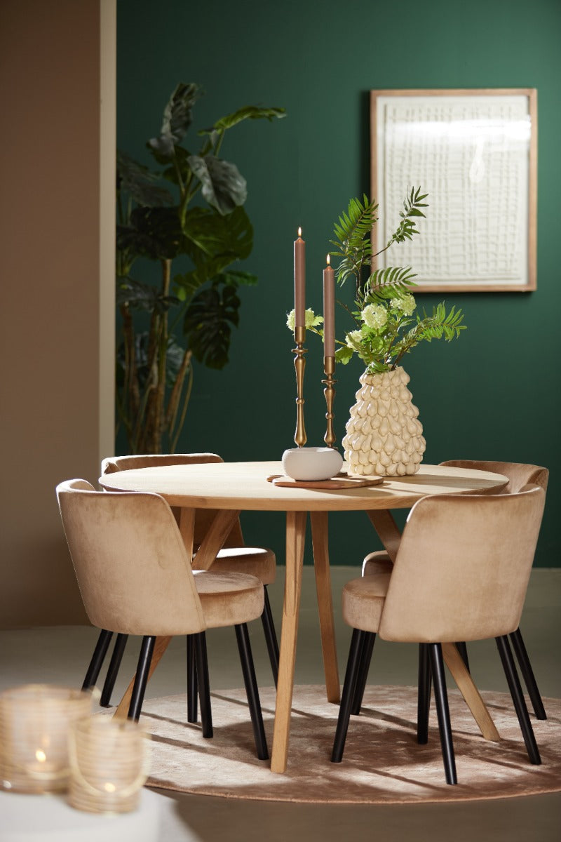 Natural Quenza Mango Wood Dining Table (120 cm)
