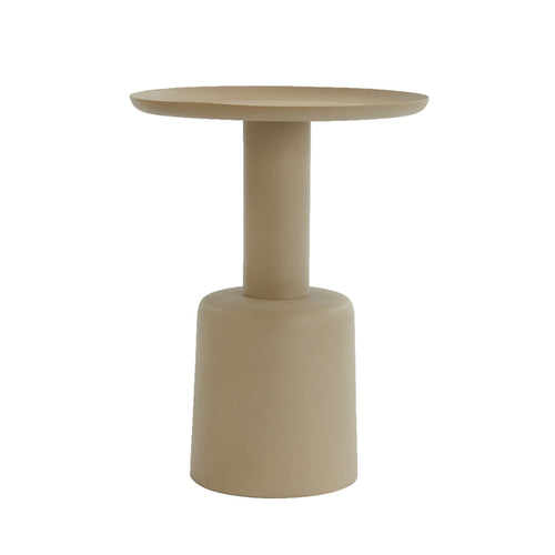 Milaki Beige Side Table (52cm)