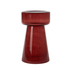 Dakwa Glass Burgundy Side Table (50cm)