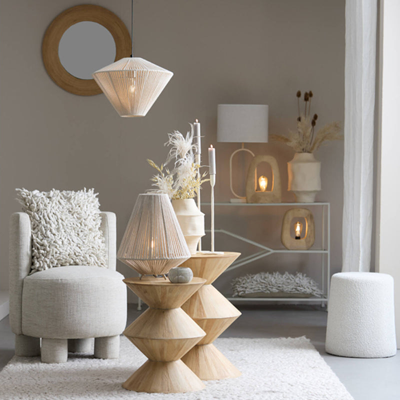 Side table Ø40x50 cm LARUS mango wood natural