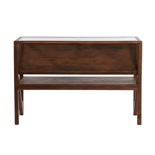 Yuki Acacia Wood Dark Brown Console (119 cm)