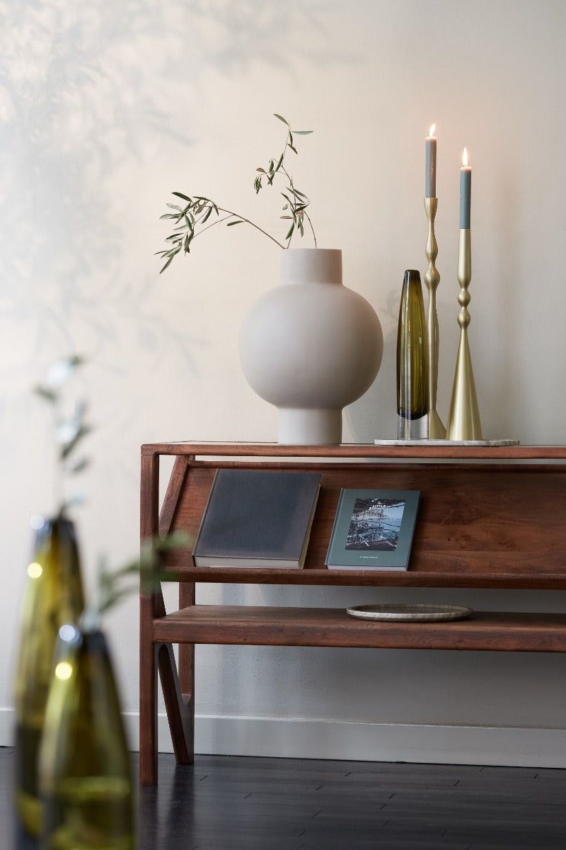 Yuki Acacia Wood Dark Brown Console (119 cm)