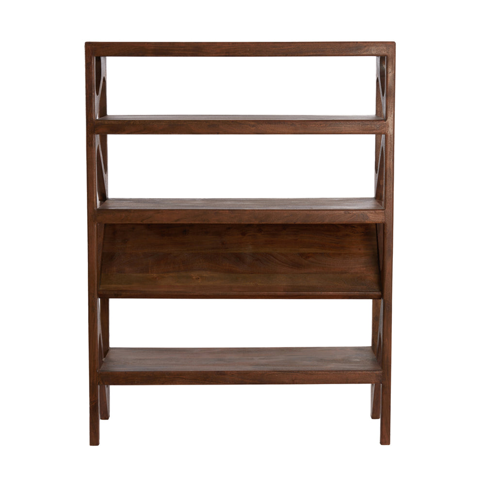 Yuki Acacia Wood Open Cabinet (160 cm)