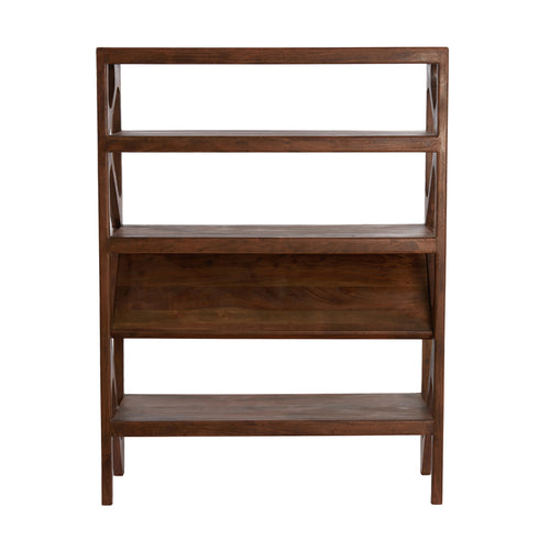 Yuki Acacia Wood Open Cabinet (160 cm)