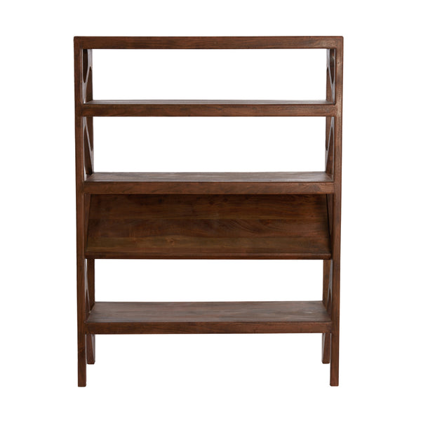Yuki Acacia Wood Open Cabinet (160 cm)