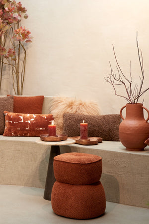 Leyla Terra Pouf (46 cm)