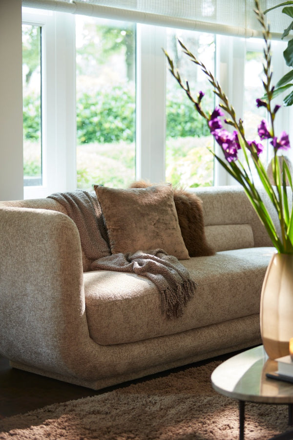 Kialy Beige Sofa (237 cm)