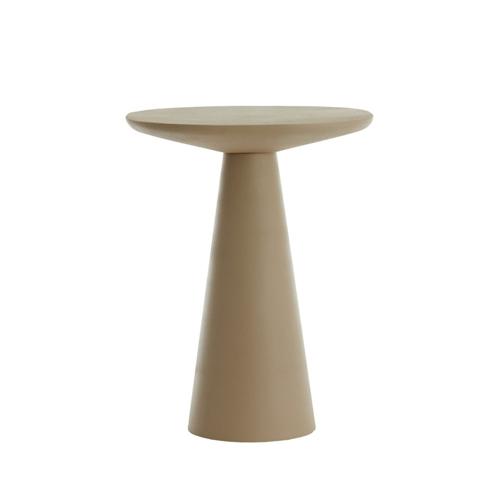 Abala Matt Taupe Side Table (59cm)