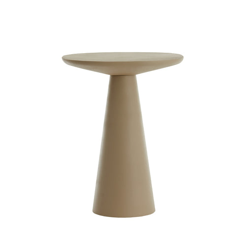 Abala Matt Taupe Side Table (59cm)