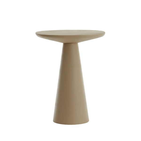 Abala Matt Taupe Side Table (59cm)