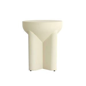Mikado Matt Cream Side Table (42cm)