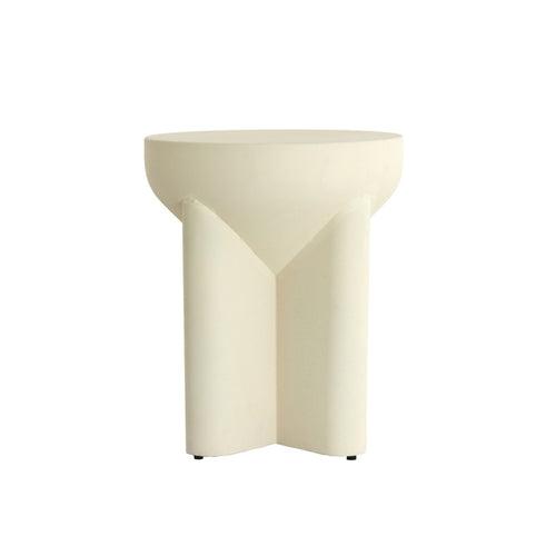 Mikado Matt Cream Side Table (42cm)
