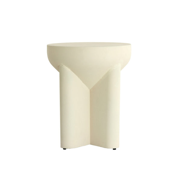 Mikado Matt Cream Side Table (42cm)