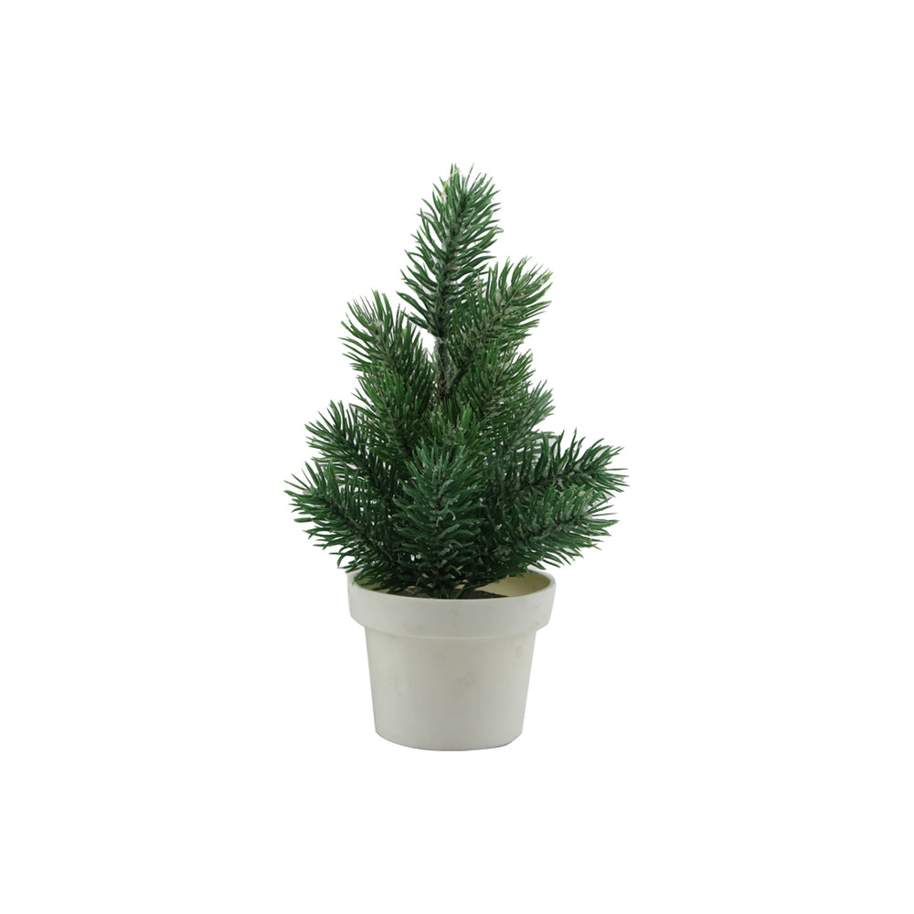Tree h20cm green frosted