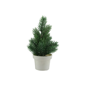 Tree h20cm green frosted