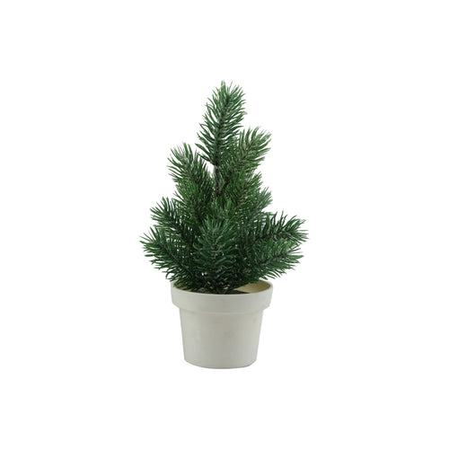 Tree h20cm green frosted