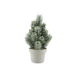 Tree h20cm green frosted