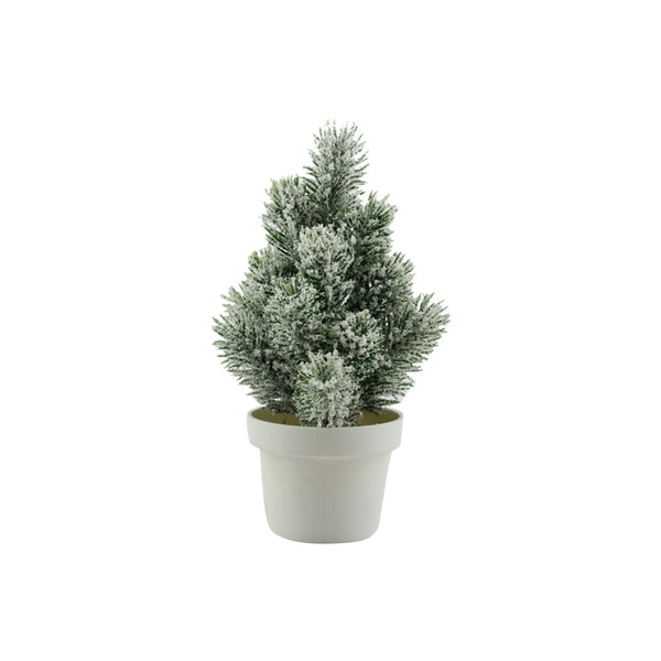 Tree h20cm green frosted