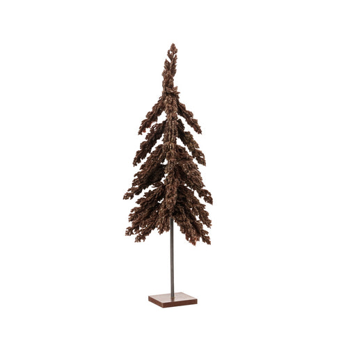 Flurry fir mini tree glitter indoor