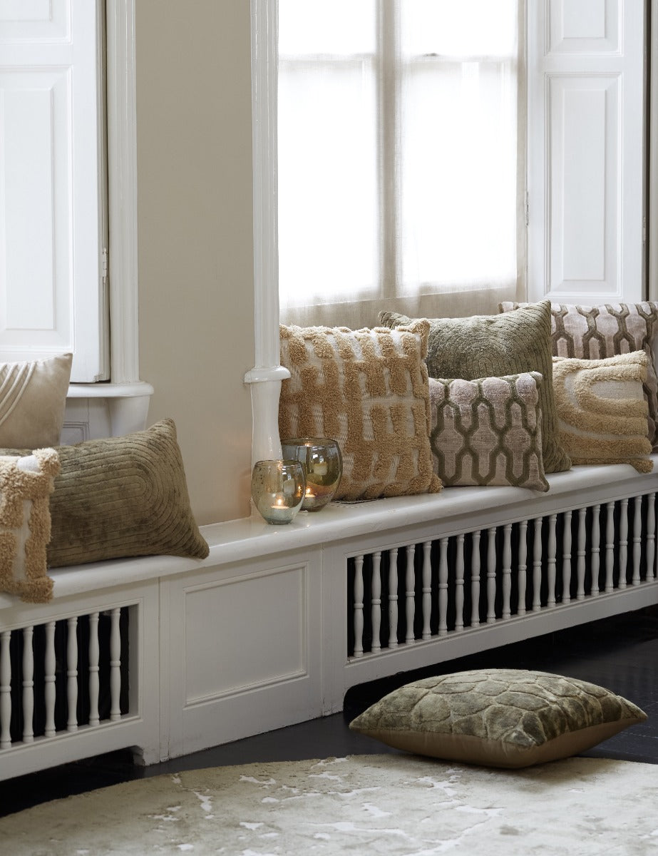 Sarmi Olive Green Cushion (45 cm)