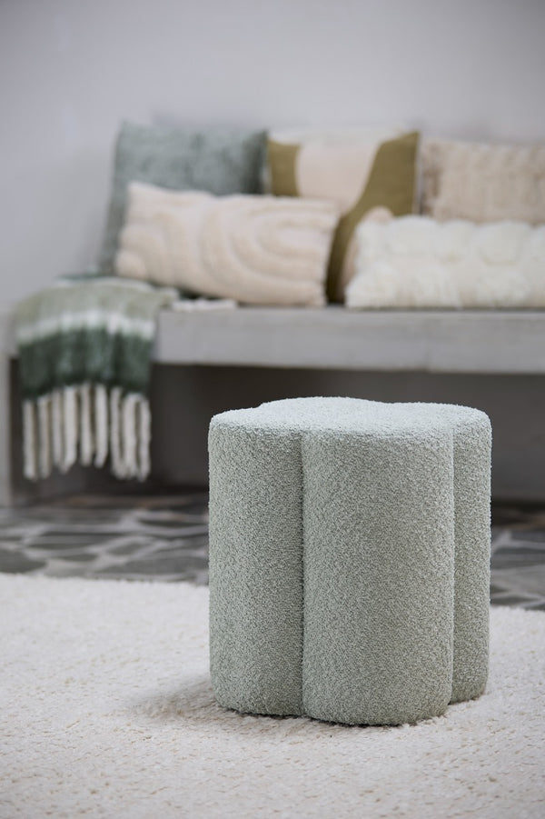 Nalani Mint Green Pouf (45 cm)