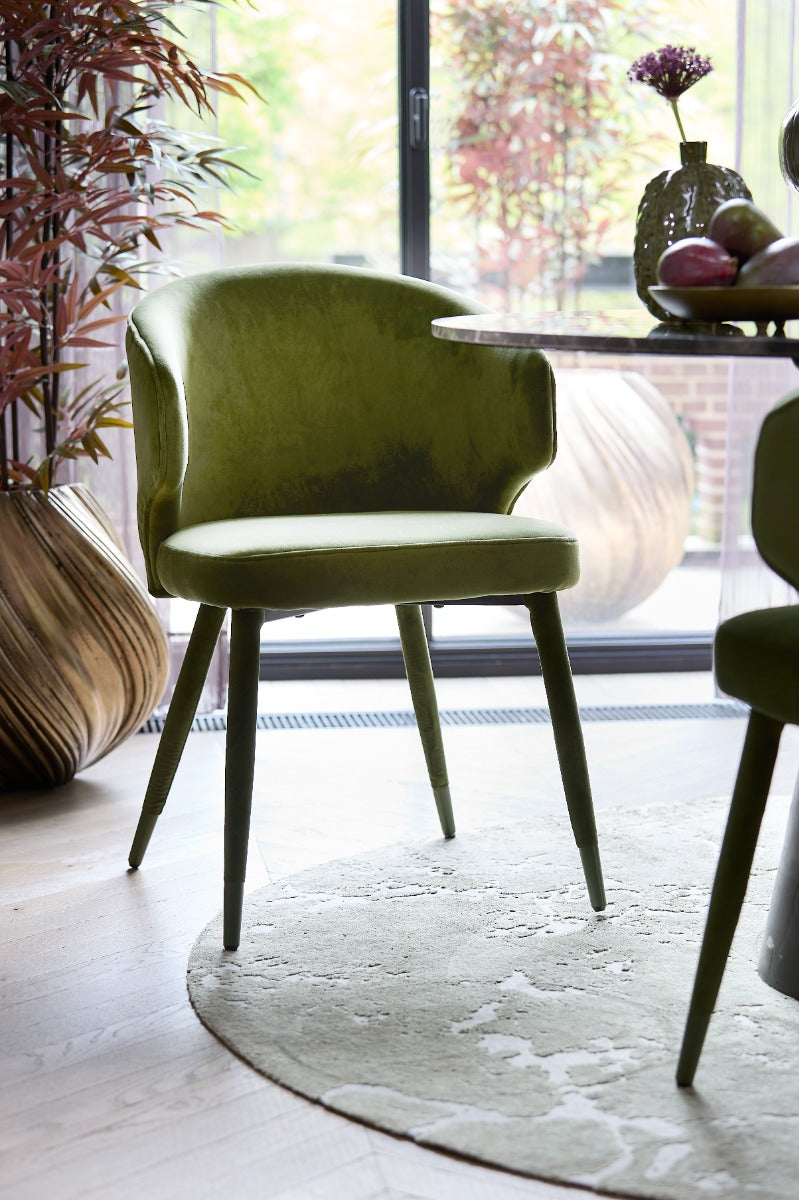Kosaka Olive Green Dining Chair (83 cm)
