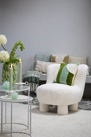 Tofna Green And White Cushion (45 cm)