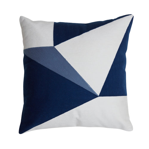 Rejas Blue And White Cushion (45 cm)