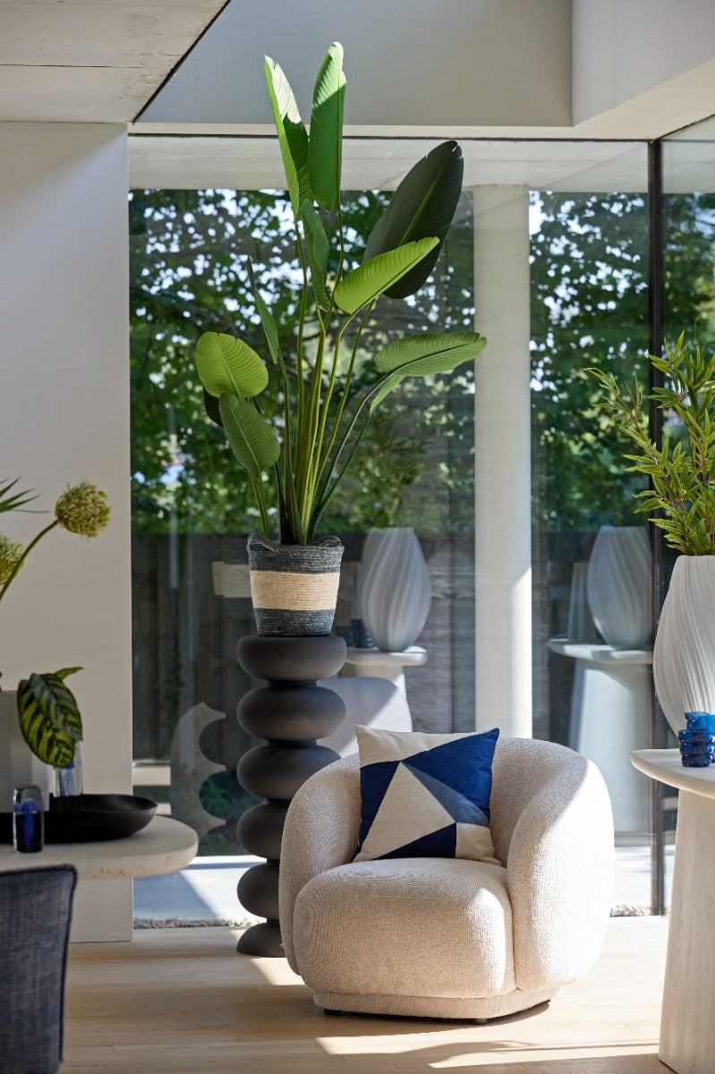 Rejas Blue And White Cushion (45 cm)